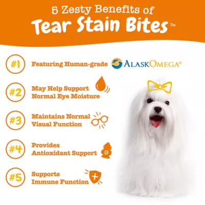 Product Zesty Paws Tear Stain Bites for Dogs - Chicken Flavor - 90 Ct