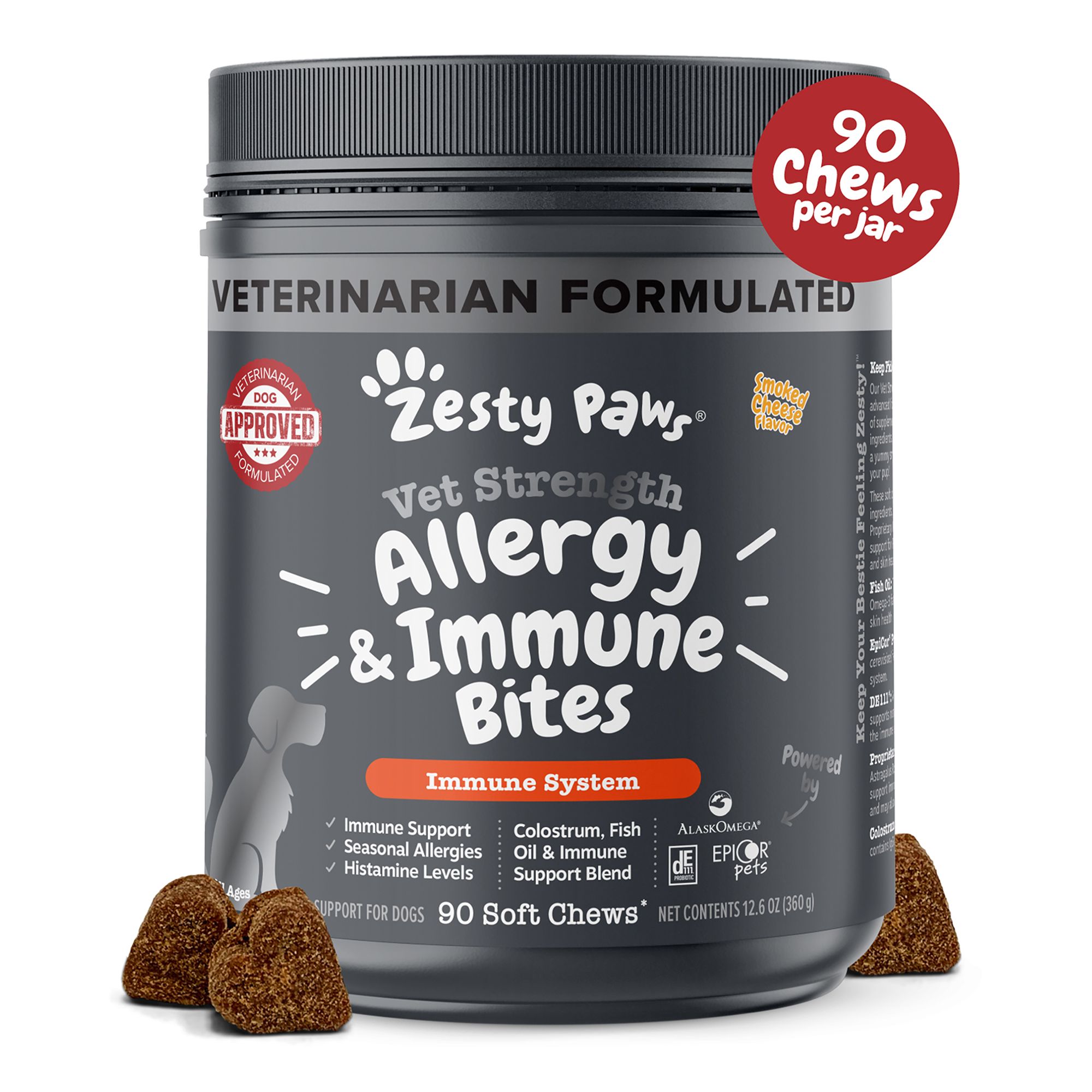 Zesty allergy outlet immune bites