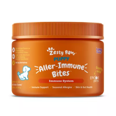 Product Zesty Paws Allergy & Immune Bites for Puppy - Lamb Flavor - 90 Ct