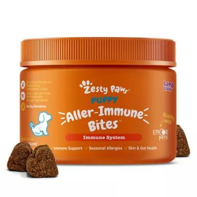 Product Zesty Paws Allergy & Immune Bites for Puppy - Lamb Flavor - 90 Ct