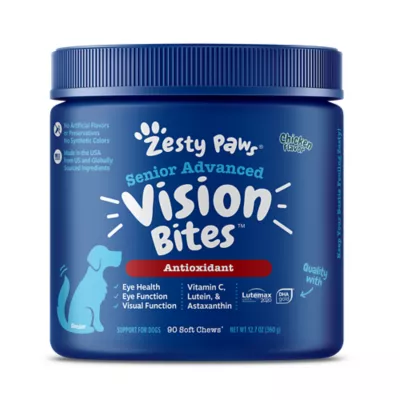 Product Zesty Paws Senior Advanced Vision Bites for Dogs - Chicken Flavor - 90 Ct