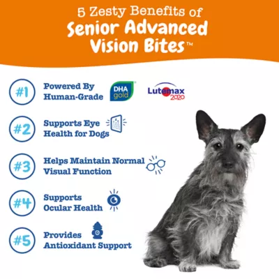 Product Zesty Paws Senior Advanced Vision Bites for Dogs - Chicken Flavor - 90 Ct