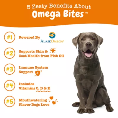 Product Zesty Paws Omega Bites for Dogs - Bacon Flavor - 90 Ct