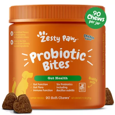 Product Zesty Paws Probiotic Bites for Dogs - Chicken Flavor - 90 Ct