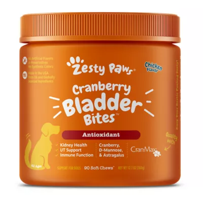 Product Zesty Paws Cranberry Bladder Bites - Chicken Flavor - 90 Ct