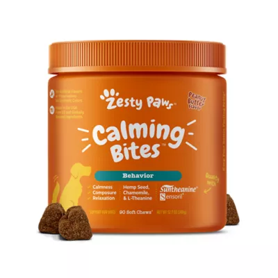 Product Zesty Paws Calming Bites for Dogs - Peanut Butter Flavor - 90 Ct