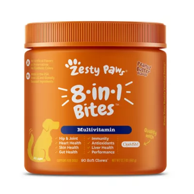 Product Zesty Paws 8-in-1 Multivitamin Bites for Dogs - Peanut Butter Flavor - 90 Ct