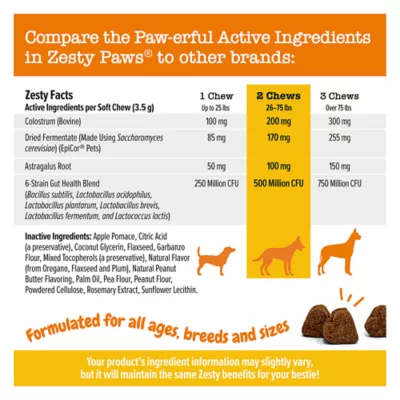 Product Zesty Paws Allergy & Immune Bites for Dogs - 90 Ct