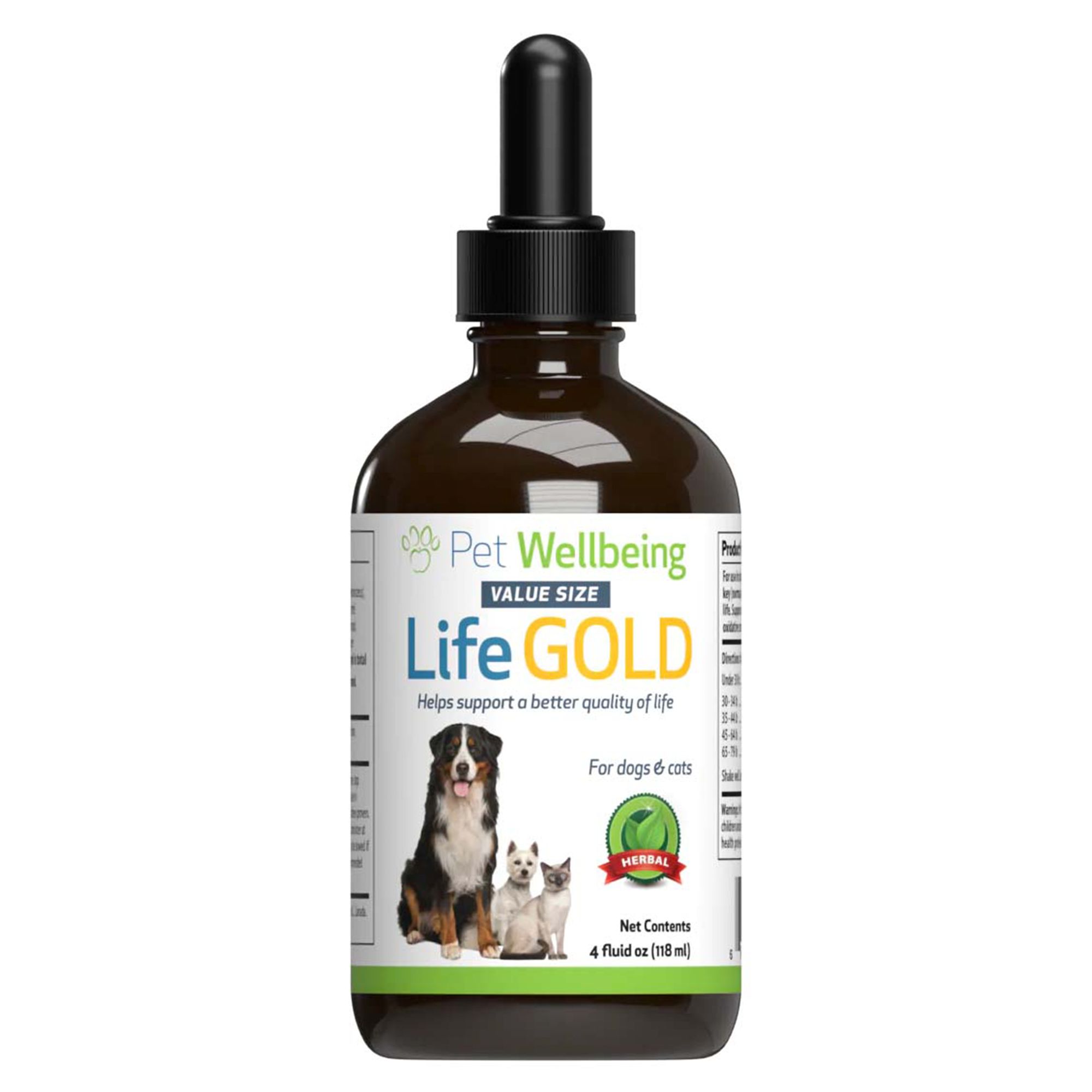 Pet Wellbeing Life GOLD Liquid Immune Dog Cat Supplement