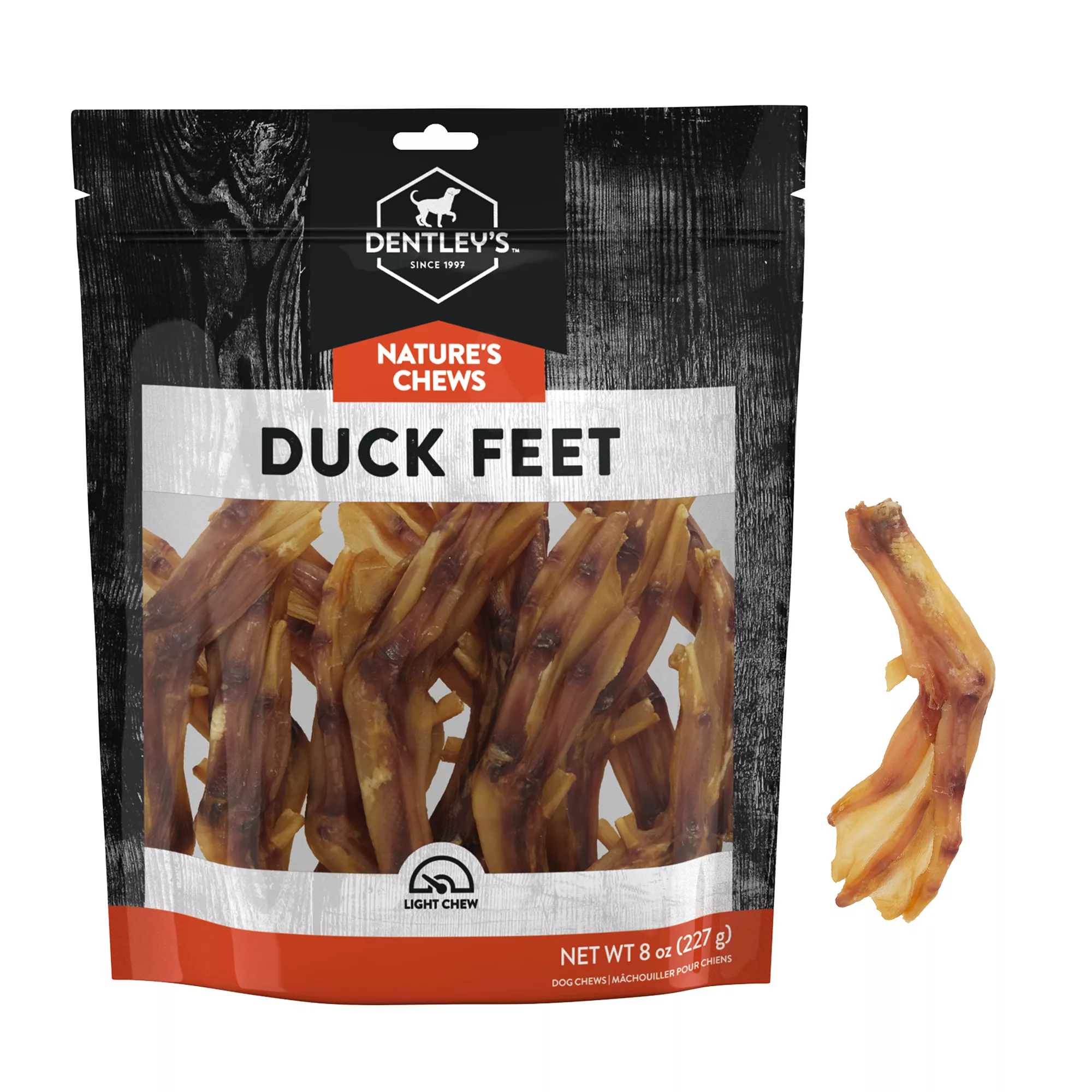 Dentley's Exotics Duck Feet All Life Stage Dog Chews - Duck