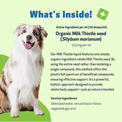 Product Pet Wellbeing Milk Thistle Large Canine Liquid Liver Dog Supplement