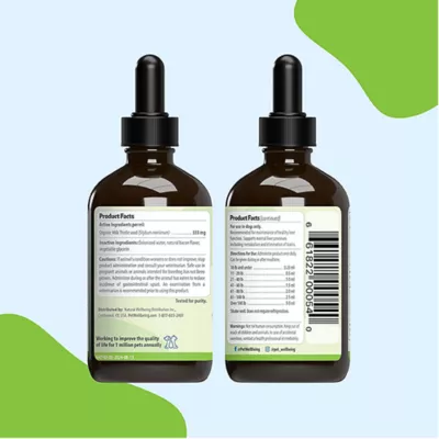 Product Pet Wellbeing Milk Thistle Large Canine Liquid Liver Dog Supplement