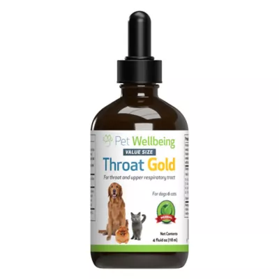 Product Pet Wellbeing Throat GOLD Liquid Respiratory Dog & Cat Supplement