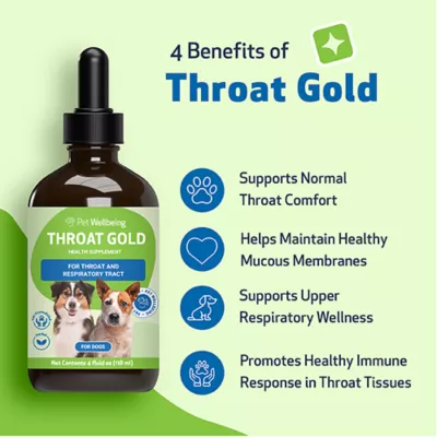 Pet Wellbeing Throat GOLD Liquid Respiratory Dog & Cat Supplement - Image 4