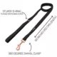 Product Sassy Woof Baby Got Black Dog Leash: 5-ft long