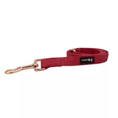Product Sassy Woof Merlot Dog Leash: 5-ft long