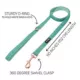 Product Sassy Woof Wag Your Teal Dog Leash: 5-ft long