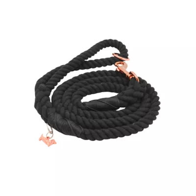 Product Sassy Woof Noir Rope Dog Leash: 5-ft long