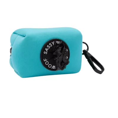 Sassy Woof Dog Waste Bag Holder, Neon Colored Bag Holder W/ Carabiner Clip For Convenient Access - Image 2