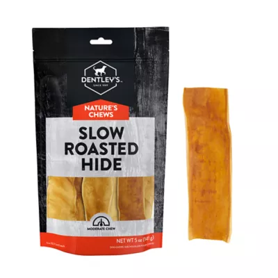 Product Dentley's Nature's Chews Slow Roasted Hides 6 Inch All Life Stage Dog Chews - Natural