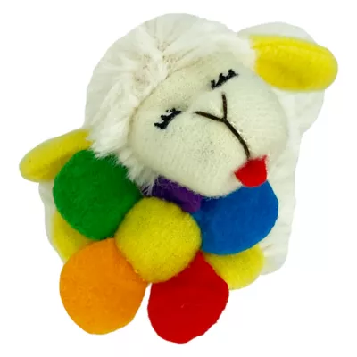 Product  Multipet® Spring Cat Lamb Chop Holding a Flower Cat Toy