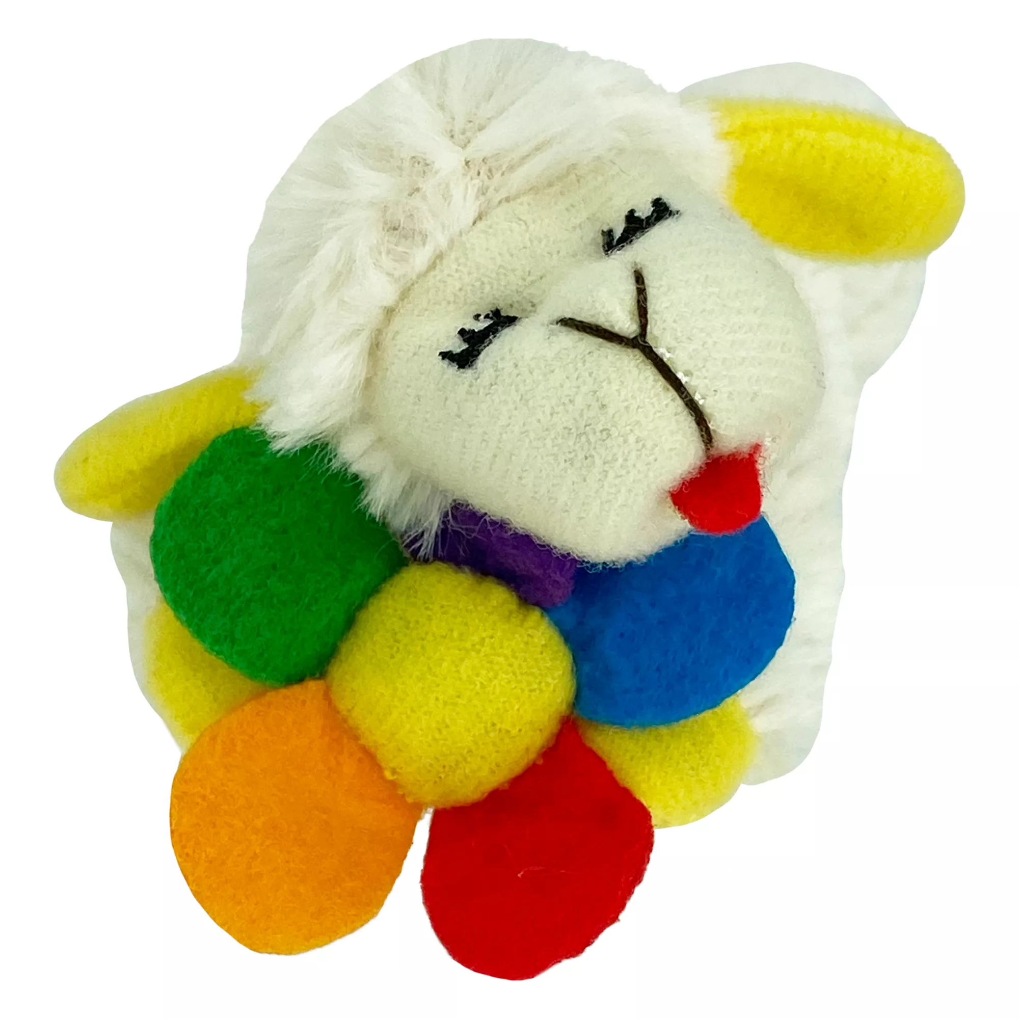  Multipet® Spring Cat Lamb Chop Holding a Flower Cat Toy