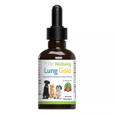 Product Pet Wellbeing Lung GOLD Liquid Respiratory Dog & Cat Supplement