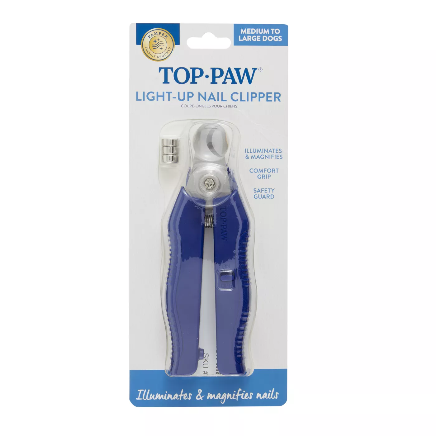 Top Paw Large Nail Clipper with LED Light