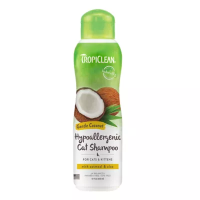 TropiClean Gentle Coconut Hypoallergenic Cat Kitten Shampoo