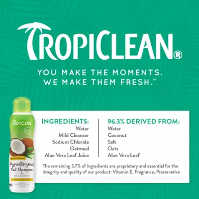 Product TropiClean Gentle Coconut Hypoallergenic Cat & Kitten Shampoo