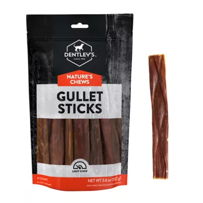 Product Dentley's Nature's Chews Gullet Sticks 5 Inch All Life Stage Dog Chews - Natural