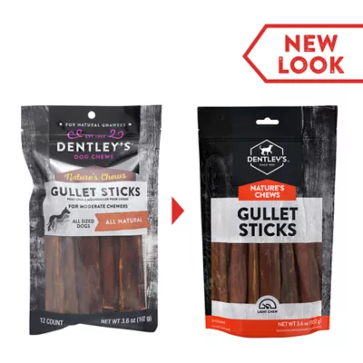 Product Dentley's Nature's Chews Gullet Sticks 5 Inch All Life Stage Dog Chews - Natural