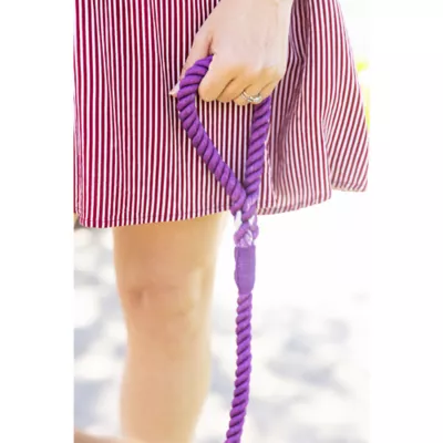 Product Pink Papyrus Nina Purple Ombre Rope Dog Leash: 4-ft long