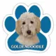 Product E&S Pets Goldendoodle Paw Shaped Car Magnet