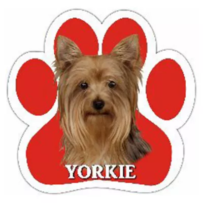 Product E&S Pets Yorkie Paw Shaped Car Magnet