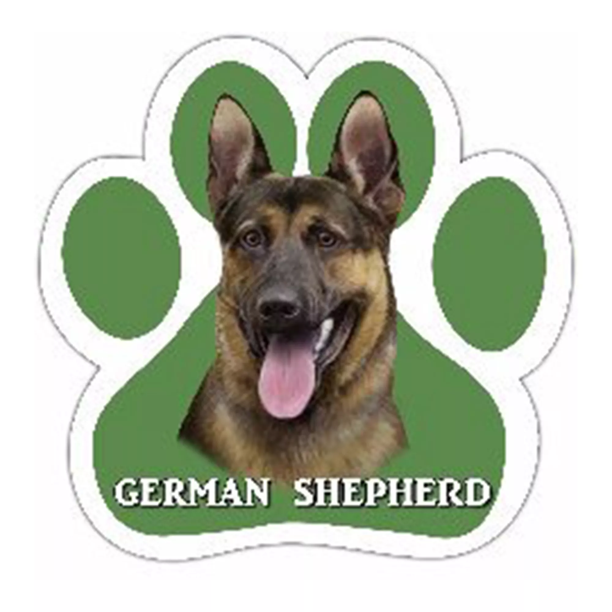 E&S Pets German Shepherd Paw Shaped Car Magnet