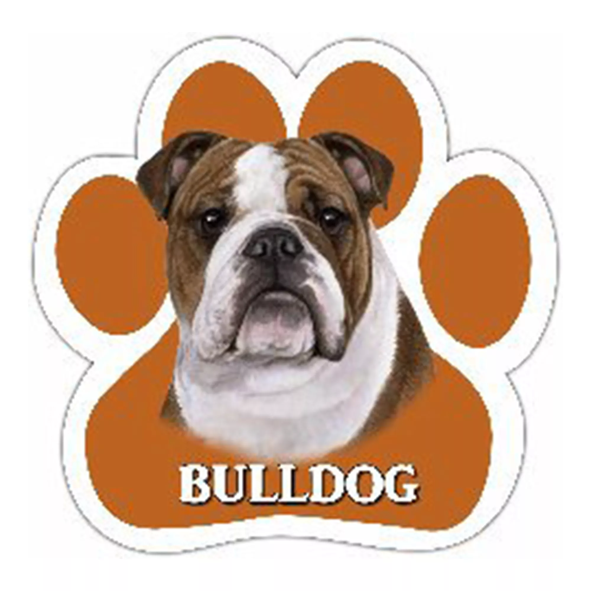 E&S Pets Bulldog Paw Shaped Car Magnet