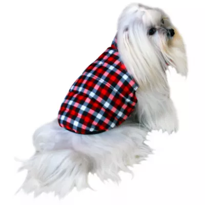 Hip Doggie Red Gingham Flex-Fit Reversible Dog Coat - Image 6