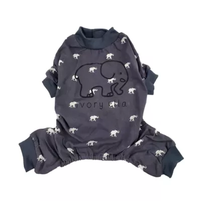 Hip Doggie Ivory Ella Elephant Print Dog Pajamas - Image 1