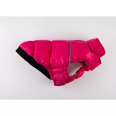 Hip Doggie Pink Plaid Flex-Fit Reversible Dog Coat - Image 4