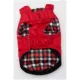 Product Hip Doggie Red Gingham Flex-Fit Reversible Dog Coat