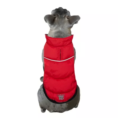 Product Hip Doggie Red Gingham Flex-Fit Reversible Dog Coat