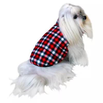 Product Hip Doggie Red Gingham Flex-Fit Reversible Dog Coat