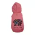 Hip Doggie Ivory Ella Colorful Plaid Elephant Dog Hoodie image thumbnail 1