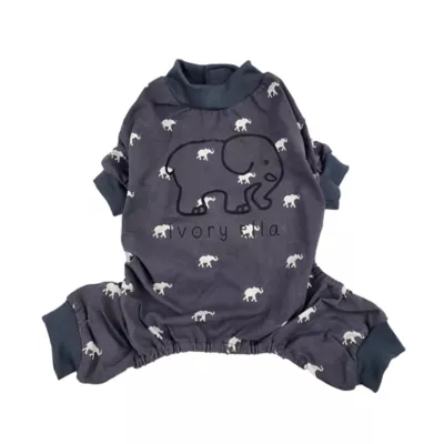 Hip Doggie Ivory Ella Elephant Print Dog Pajamas - Image 1