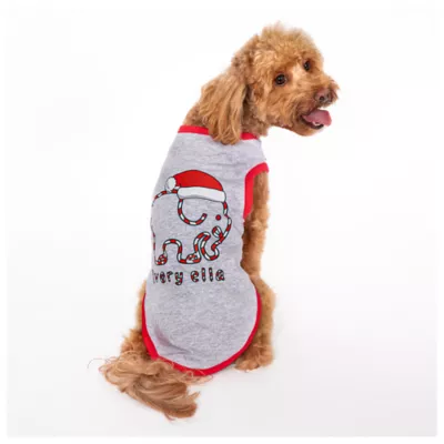 Hip Doggie Ivory Ella Holiday Santa Dog Tee - Image 3