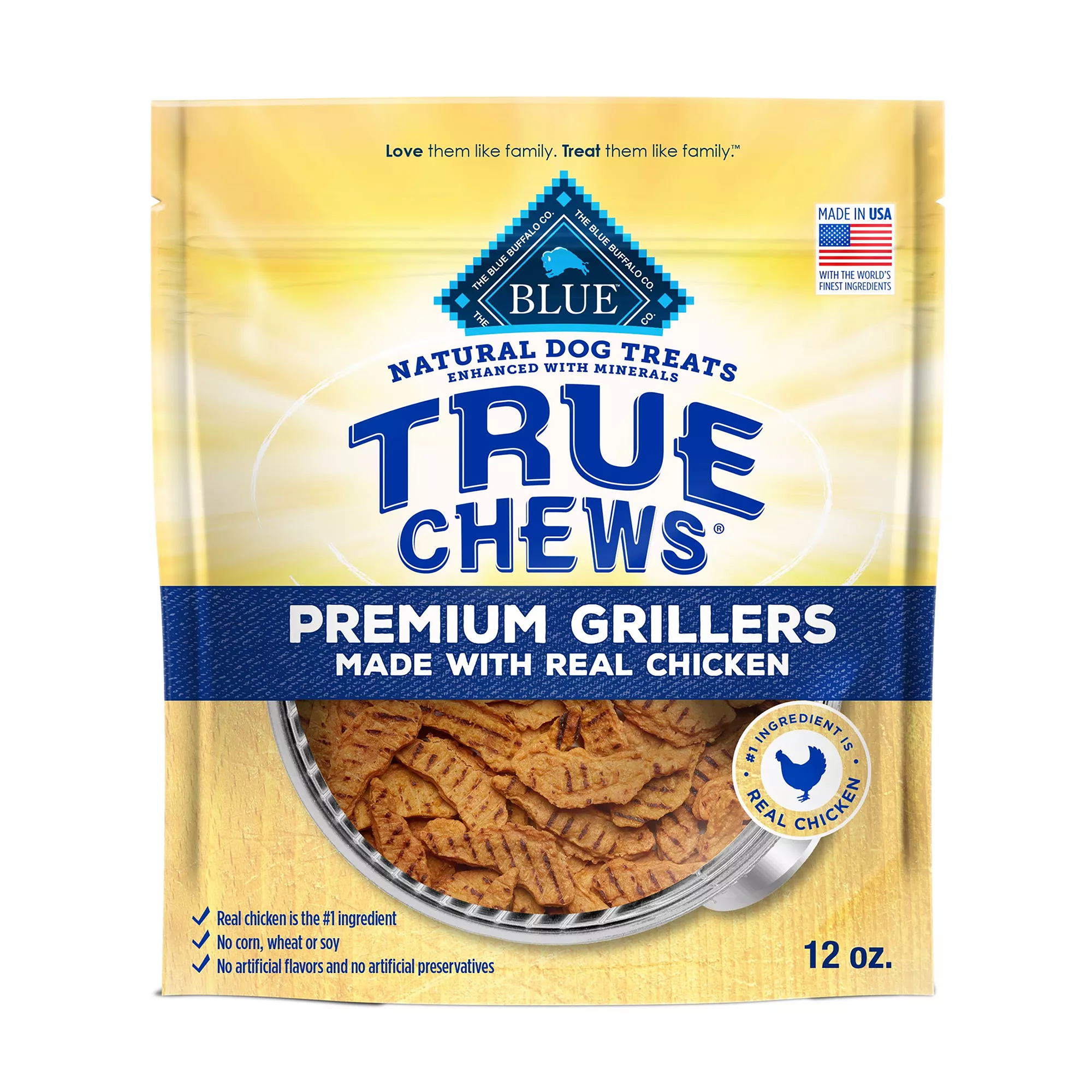 Blue Buffalo® True Chews Premium Grillers All Life Stages Treat Dog Treats - Natural, Chicken