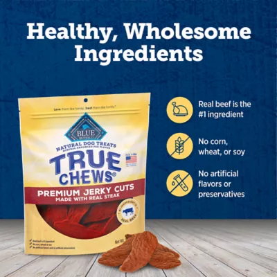 Blue Buffalo® True Chews Premium Jerky Cuts All Life Stages Dog Treats - Steak - Image 6