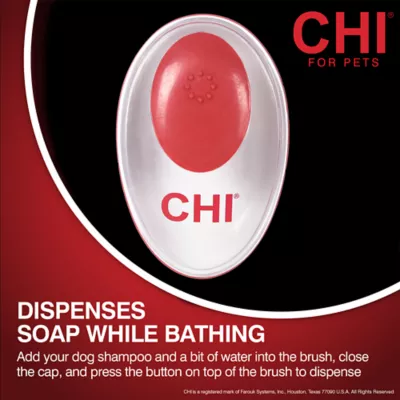 CHI® Soap Dispensing Palm Dog Brush for Easy Bathing - Image 7