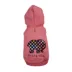 Hip Doggie Ivory Ella Colorful Plaid Elephant Dog Hoodie image thumbnail 1